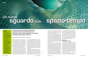 un nuovo sguardo sullo spazio tempo - Lezioni di fisica per gli allievi