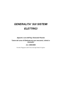 generalita` sui sistemi elettrici - Ingegneria elettrica ed elettronica