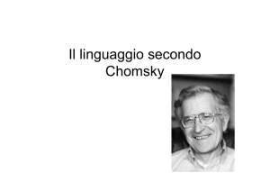 Il linguaggio secondo Chomsky