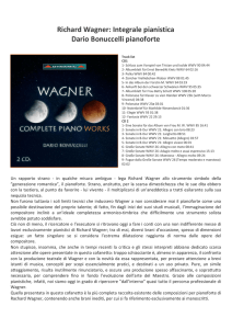 Richard Wagner: Integrale pianistica Dario Bonuccelli pianoforte