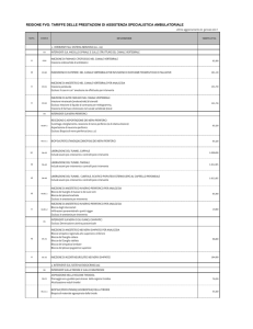 tariffe delle prestazioni di assistenza specialistica