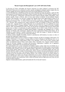 “Brani d`organo dal Risorgimento” per il 150° dell`Unità d`Italia