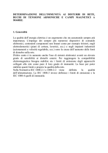 DETERMINAZIONE DELL`IMMUNITÀ AI DISTURBI