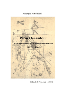 Giorgio Melchiori Verso I Funamboli