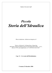 L`avvento dell`Idrodinàmica - Consorzio Irrigazioni Cremonesi