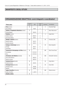 Piano di studi 2014-2015 - Università Campus Bio