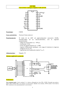 Il convertitore analogico-digitale ADC0804
