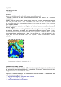 I Terremoti e la dinamica della crosta terrestre