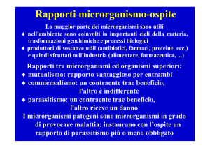 6-Rapporto Microrganismo-Ospite