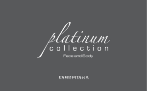 Depliant Rivitalizzanti Platinum Collection