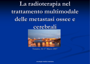 La radioterapia nel trattamento multimodale delle