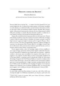 Oroscopi e scienza nel Seicento - Consiglio regionale della Toscana