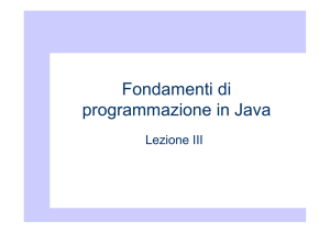 introduzione a java