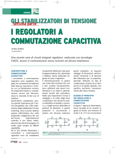 i regolatori a commutazione capacitiva i regolatori a