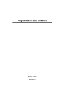 Programmazione della shell Bash