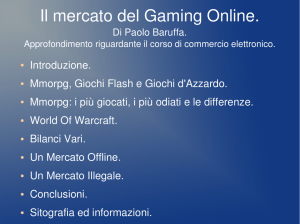 Il Mercato Dei Giochi Online