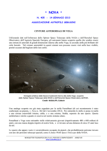 Cinture asteroidali di Vega