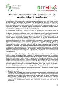 Creazione di un database delle performance degli operatori italiani