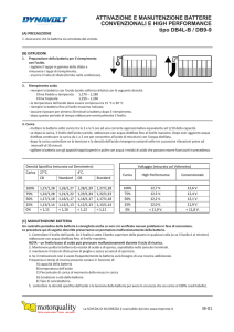 Istruzioni Batterie