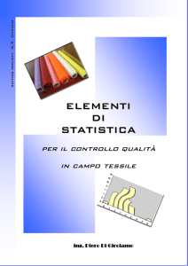 Elementi di statistica per il controllo qualità in campo tessile
