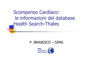 Scompenso Cardiaco: le informazioni del database Health Search