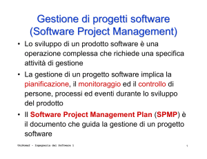 Gestione di progetti software (Software Project Management)