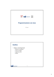 Programmazione con Java Outline - e-Learning