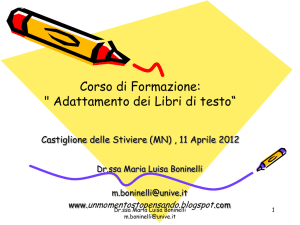 Quarto incontro - Istituto Comprensivo Castiglione 1