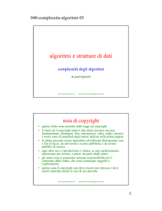 algoritmi e strutture di dati