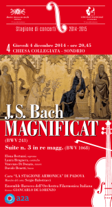 Magnificat JS Bach
