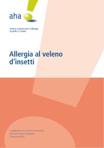 Allergia al veleno d`insetti - Farmacia Internazionale Lugano Svizzera