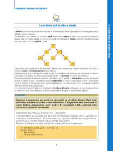 4. La struttura dati ad albero binario