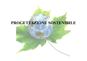 progettazione sostenibile - Università degli studi di Bergamo