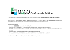Funzioni disponibili nelle diverse Edition di Mago4