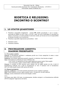 bioetica e religioni - Parrocchia Cristo Re Milano