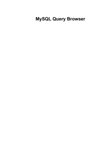 MySQL Query Browser