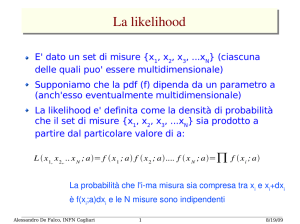La likelihood - INFN Cagliari