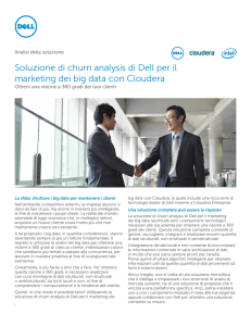 Soluzione di churn analysis di Dell per il marketing dei big data con