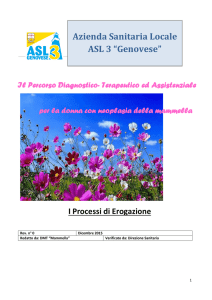 Azienda Sanitaria Locale ASL 3 “Genovese” I Processi di Erogazione