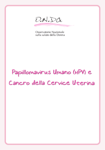 Papilloma virus umano e cancro della cervice uterina