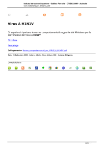 Virus A H1N1V - IISS Ferraris Acireale