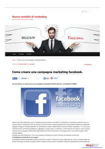Come creare una campagna marketing facebook.