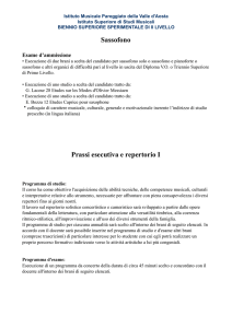 Sassofono Prassi esecutiva - Istituto Musicale Aosta logo