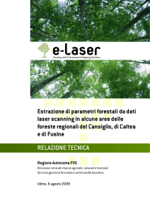 Applicazioni forestali del Laserscan (fonte dati e-laser)