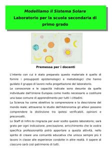 Modelliamo il Sistema Solare