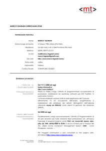 marco tagnani curriculum vitae