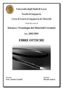 fibre ottiche - Prof. Antonio Licciulli