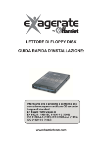 lettore di floppy disk guida rapida d`installazione