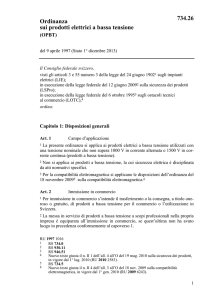 Ordinanza sui prodotti elettrici a bassa tensione 734.26