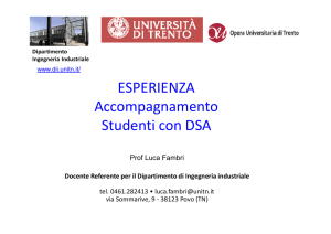 ESPERIENZA Accompagnamento Studenti con DSA